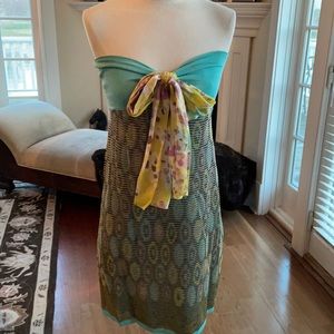 Strapless Missoni mini dress